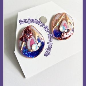 Unique stud earrings